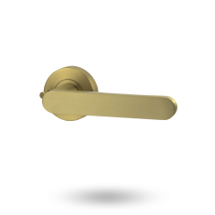 VIVID LEVER V3 PRIVACY SET WITH LATCH SATIN BRASS