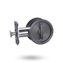 VIVID CAVITY SLIDER DOOR SET - PRIVACY SATIN GUN METAL