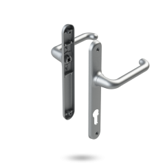 VERONA HANDLE SET - PATIO LOCKING SATIN CHROME