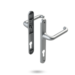 VERONA HANDLE SET - STANDARD LOCKING SATIN CHROME