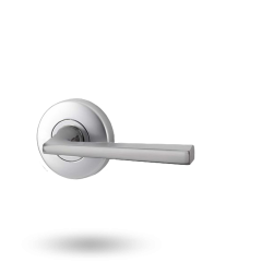 VELOCITY SML 55MM RND ROSE PASSAGE SET - 28 HAKEA SATIN CHROME