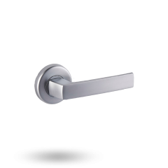 VELOCITY SML 55MM RND ROSE PASSAGE SET - MALTA SATIN CHROME PEARL