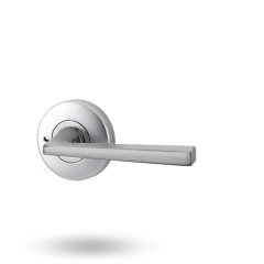 VELOCITY SML 55MM RND ROSE PRIVACY SET - 28 HAKEA SATIN CHROME