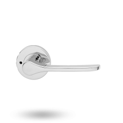 VELOCITY SML 55MM RND ROSE PRIVACY SET - 34 SALTBUSH BRIGHT CHROME