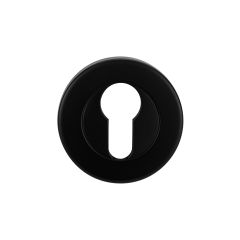 VELOCITY 55MM ROUND EUROPEAN CYLINDER ESCUTCHEON ELECTRO BLACK ACE