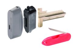 SECURITURN LOW PROFILE CAP 5 PIN C4 BROACH - TRADE PACK SATIN CHROME