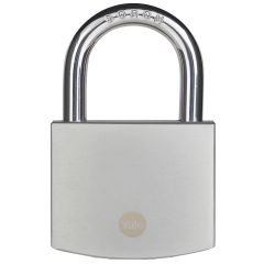 YALE PADLOCK BRASS 70MM - CHROME FINISH