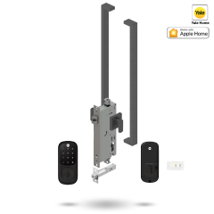 YALE ASSURE KEYED SMART-READY LOCK WITH APEX 143 ENTRANCE SET MATT BLACK