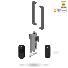 YALE ASSURE KEYED SMART-READY LOCK WITH APEX 143 ENTRANCE SET MATT BLACK