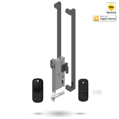 YALE ASSURE KEYED SMART-READY LOCK WITH APEX 146 ENTRANCE SET MATT BLACK