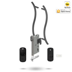 YALE ASSURE KEYED SMART-READY LOCK WITH APEX 147 ENTRANCE SET MATT BLACK