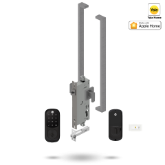 YALE ASSURE KEYED SMART-READY LOCK WITH APEX 143 ENTRANCE SET MATT BLACK