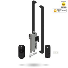 YALE ASSURE KEYED SMART-READY LOCK WITH APEX 143 ENTRANCE SET MATT BLACK