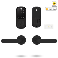 YALE ASSURE KEYED SMART-READY LOCK WITH SIMPLICITY LEVER MATT BLACK