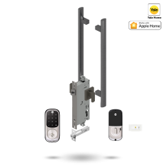 YALE ASSURE KEYED SMART-READY LOCK WITH APEX 141 ENTRANCE SET SATIN NICKEL