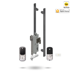 YALE ASSURE KEYED SMART-READY LOCK WITH APEX 141 ENTRANCE SET SATIN NICKEL