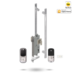 YALE ASSURE KEYED SMART-READY LOCK WITH APEX 141 ENTRANCE SET SATIN NICKEL