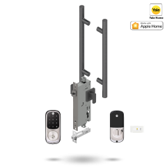 YALE ASSURE KEYED SMART-READY LOCK WITH APEX 142 ENTRANCE SET SATIN NICKEL
