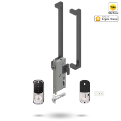 YALE ASSURE KEYED SMART-READY LOCK WITH APEX 146 ENTRANCE SET SATIN NICKEL