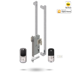 YALE ASSURE KEYED SMART-READY LOCK WITH APEX 146 ENTRANCE SET SATIN NICKEL