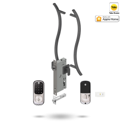 YALE ASSURE KEYED SMART-READY LOCK WITH APEX 147 ENTRANCE SET SATIN NICKEL