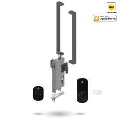 YALE ASSURE SL SMART-READY LOCK WITH APEX 143 ENTRANCE SET MATT BLACK