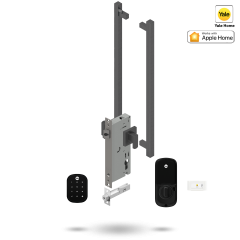YALE ASSURE SL SMART-READY LOCK WITH APEX 145 ENTRANCE SET MATT BLACK