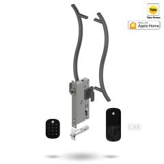 YALE ASSURE SL SMART-READY LOCK WITH APEX 147 ENTRANCE SET MATT BLACK