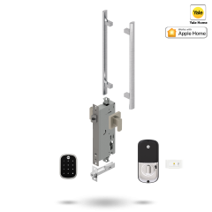 YALE ASSURE SL SMART-READY LOCK WITH APEX 141 ENTRANCE SET SATIN NICKEL