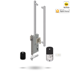 YALE ASSURE SL SMART-READY LOCK WITH APEX 145 ENTRANCE SET SATIN NICKEL