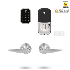 YALE ASSURE SL SMART-READY LOCK WITH HAWTHRON LEVER SATIN NICKEL