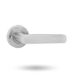 LEVER 3 PRIVACY SET WITH LATCH STAINLESS STEEL