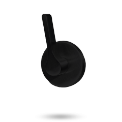 DISABLED ACCESSIBLE TURNKNOB ESCUTCHEON BLACK BLACK