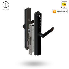 UNITY SLIM SMART LOCK 30BS 2PT ST - TIMBER RETROFIT BLACK