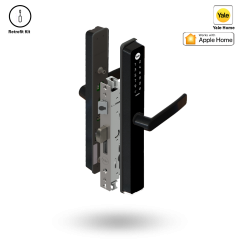 UNITY SLIM SMART LOCK 30BS 4PT LT - ALU RETROFIT NO RODS BLACK