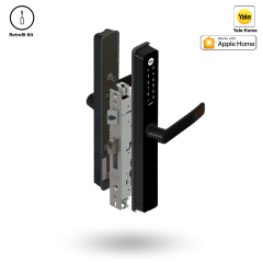 UNITY SLIM SMART LOCK 30BS 4PT ST - ALU RETROFIT NO RODS BLACK