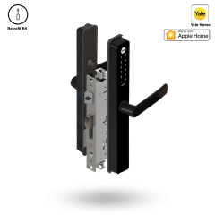UNITY SLIM SMART LOCK 40BS 4PT ST - ALU RETROFIT NO RODS BLACK