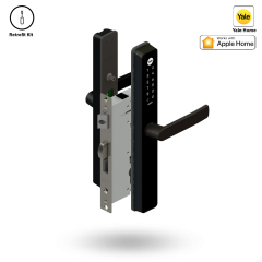 UNITY SLIM SMART LOCK 50BS 2PT ST - TIMBER RETROFIT BLACK