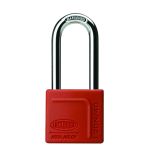 120N SERIES PADLOCK 40MM WITH 50MM SHACKLE WITH SILICON JACKET DP RED