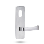 EXT SQ END PLATE - CYLINDER AND LEVER 131 SATIN CHROME