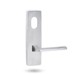 EXT SQ END PLATE - CYLINDER AND LEVER 178 SATIN CHROME