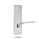 EXT SQ END PLATE - LEVER 122 LH ONLY SATIN CHROME