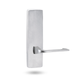 EXT SQ END PLATE - LEVER 124 ONLY SATIN CHROME