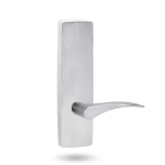 EXT SQ END PLATE - LEVER 153 LH ONLY SATIN CHROME
