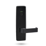 EXT SQ END PLATE - PRIVACY INDICATING EMERGENCY TURN WITH LEVER 90 BLACK