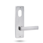 INT SQ END PLATE - CYLINDER AND LEVER 101 SATIN CHROME