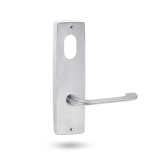 INT SQ END PLATE - CYLINDER AND LEVER 115 SATIN CHROME