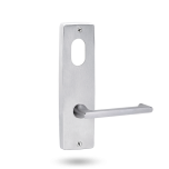 INT SQ END PLATE - CYLINDER AND LEVER 118 SATIN CHROME