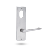 INT SQ END PLATE - CYLINDER AND LEVER 145 SATIN CHROME