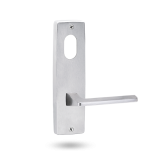 INT SQ END PLATE - CYLINDER AND LEVER 178 SATIN CHROME